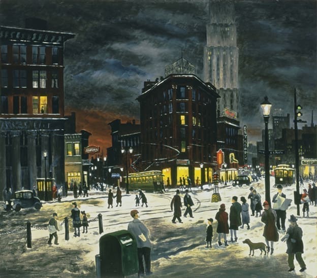 Raphael Gleitsmann, Winter Evening, c1932