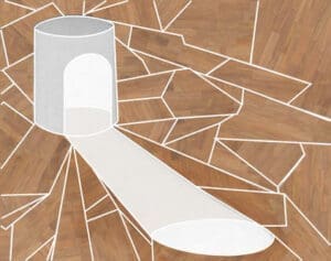 Sarah Kabot, Untitled [preparatory study for Unfolding Space], 2010 digital collage. Courtesy of the artist.