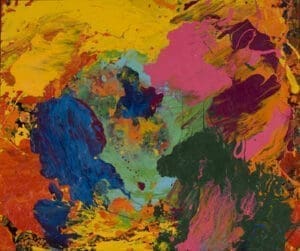 Charles Clough, Muniment,1988-1994, enamel on fiberboard, 18 1/2 in. x 22 1/8 in., Gift of The Dorothy and Herbert Vogel Collection: Fifty Works for Fifty States, a joint initiative of the Trustees of the Dorothy and Herbert Vogel Collection and the National Gallery of Art, with generous support of the National Endowment for the Arts and the Institute of Museum and Library Services