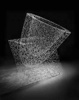 Brent Kee Young, “Fertile Ground…” from the Matrix Series, 2009, flameworked borosilicate glass, 49 x 35 x 40 in., Courtesy of Thomas R. Riley Galleries, Photo by Dan Fox