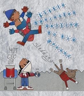 Duncan Tonatiuh, The Snowy Codex, (detail), 2013, digital illustration, Courtesy of the Artist