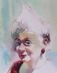 Julie Cohn, Dare Me, 2006, watercolor, 14 x 11 in.