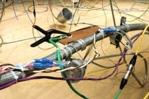 Jean-Pierre Gauthier, Rut (Rut), 2004 (detail), Sound installation, 15 x 4 x 23 ft., Collection of the Musee d'art contemporain de Montreal, Photo: Richard-Max Tremblay.