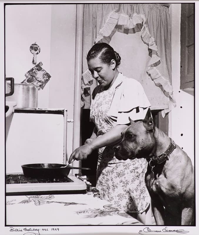Billie Holiday, NYC, Herman Leonard, (Allentown, Pennsylvania, 1923 - 2010, Los Angeles, California), 1949 (printed later), Gelatin silver print, 16 7/16 in. x 14 1/2 in. (41.75 cm x 36.83 cm), Gift of George Stephanopoulos, 2007.95