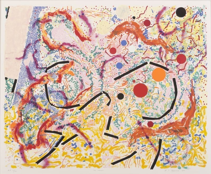 Nancy Graves. Vertigo, 1980. Screenprint on paper. Gift of Carolyn K. Carr in memory of Louis S. Myers 1993.16