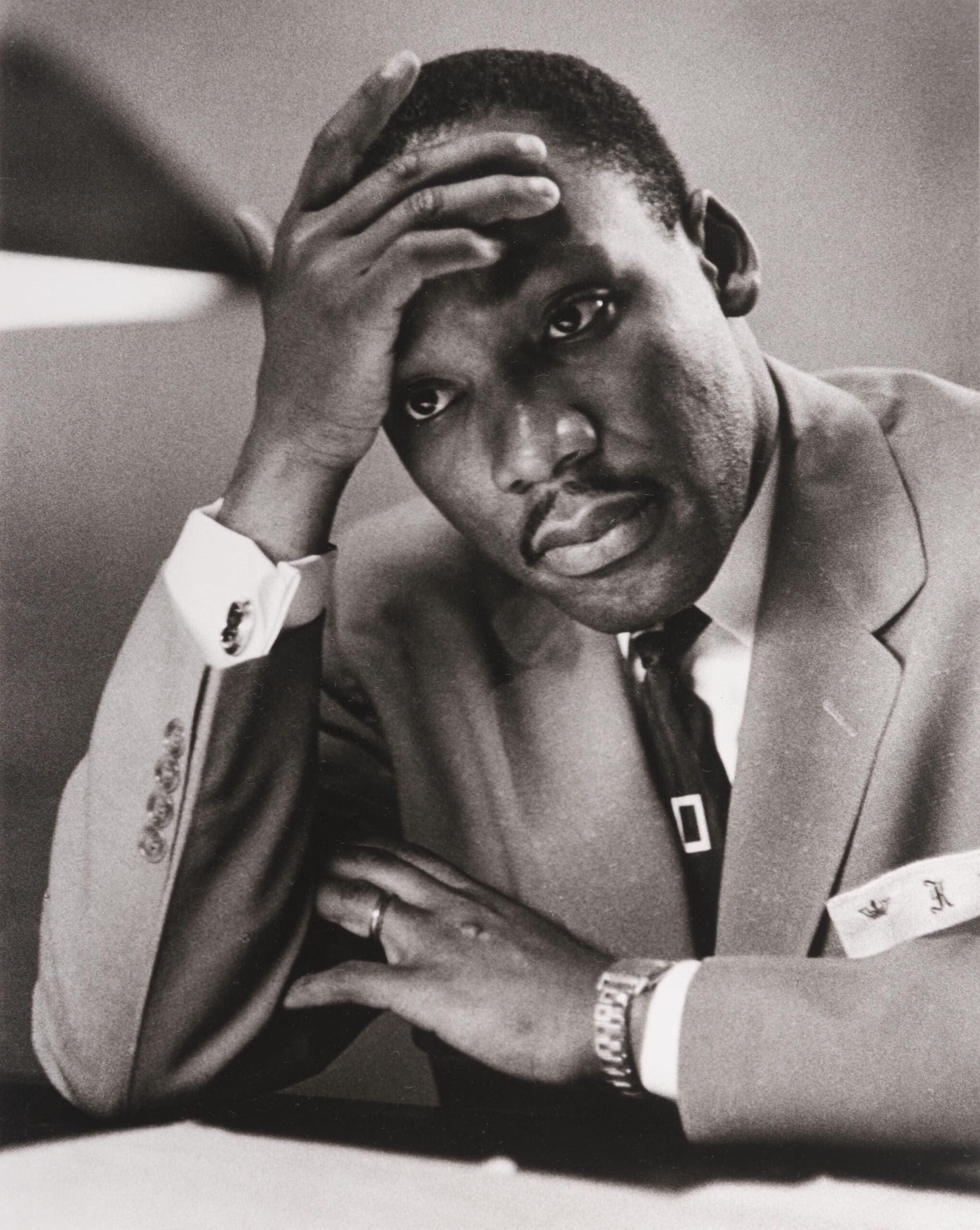 Dan Weiner. Martin Luther King, Jr., Montgomery, Alabama, 1956 (printed later). Museum Acquisition Fund 1997.35 b