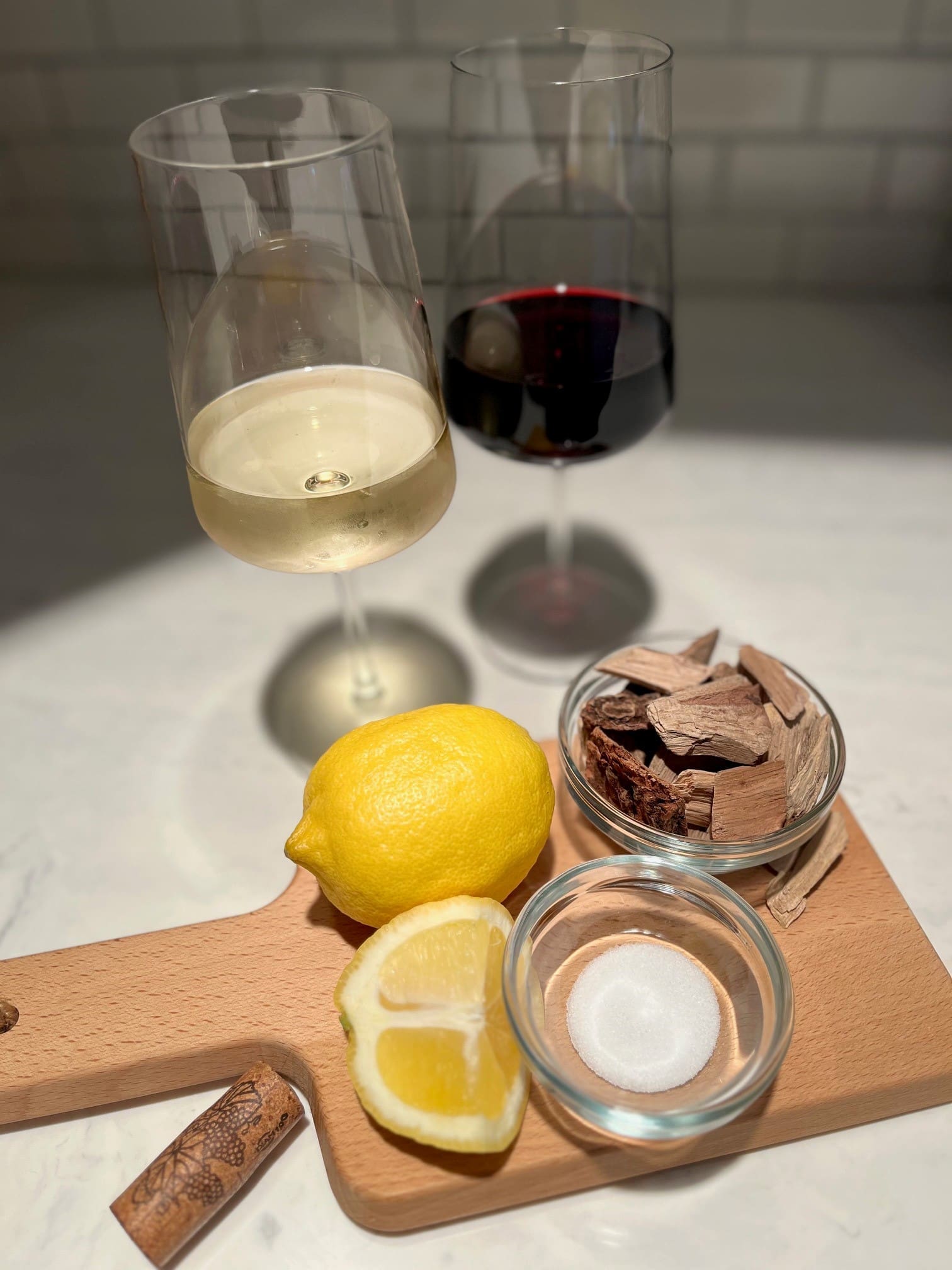 Several glasses of wine