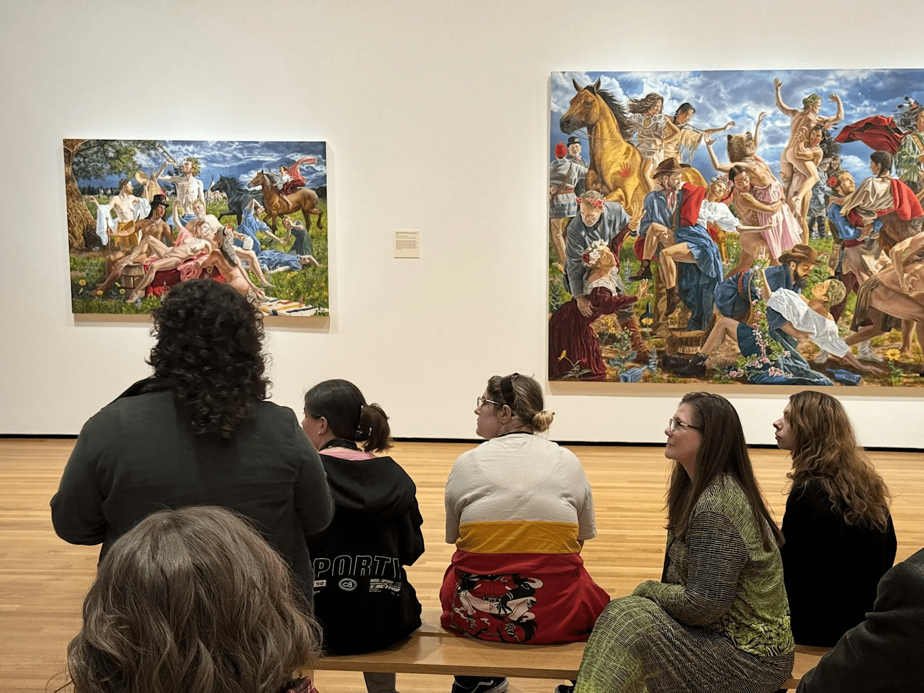 People at the Akron Art Museum