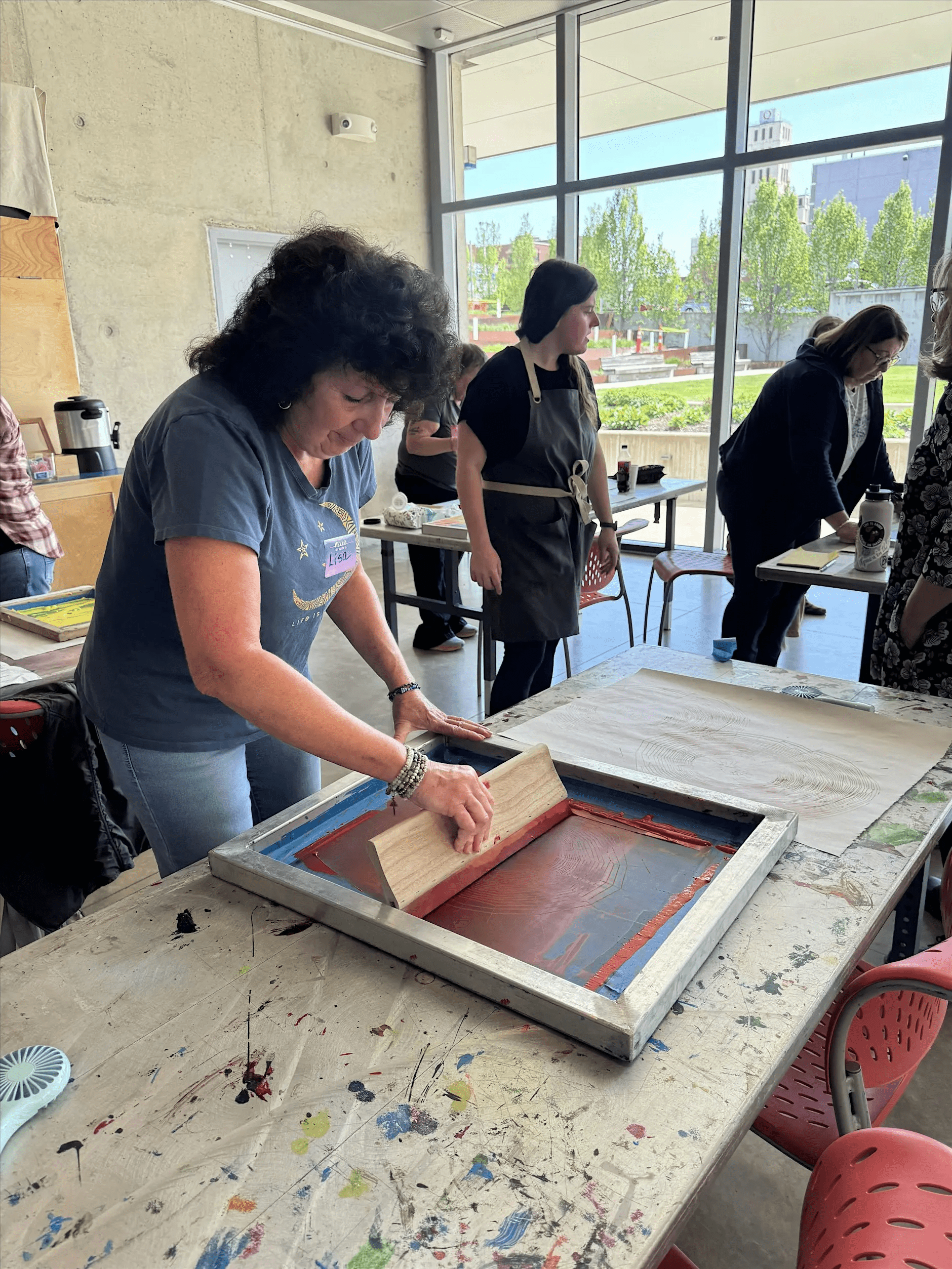 Screenprinting at the Akron Art Museum